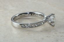 Load image into Gallery viewer, Shoulder set Diamond Engagement Ring