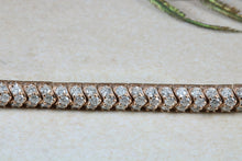 Load image into Gallery viewer, Three carats very unusual Rose Gold Diamond set Bracelet