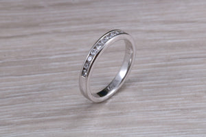 Round cut Diamonds Channel set Band