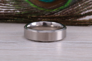 Titanium patterned finish band, light weight and very durable, choice of widths , perfect as wedding band or fashion ring
