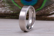 Load image into Gallery viewer, Titanium patterned finish band, light weight and very durable, choice of widths , perfect as wedding band or fashion ring