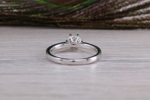 Simple and Elegant Diamond set 18ct White Gold Solitaire