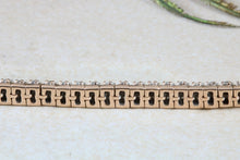 Load image into Gallery viewer, Three carats very unusual Rose Gold Diamond set Bracelet