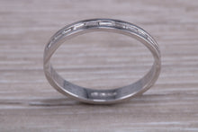Load image into Gallery viewer, Half Circle set Baguette cut Diamond Eternity Ring
