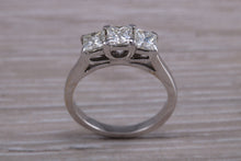 Load image into Gallery viewer, One carat Princess cut Diamond Trilogy Ring