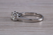 Load image into Gallery viewer, One carat Princess cut Diamond Trilogy Ring