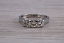 Load image into Gallery viewer, One carat Princess cut Diamond Trilogy Ring