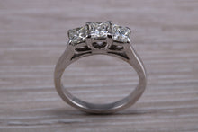 Load image into Gallery viewer, One carat Princess cut Diamond Trilogy Ring