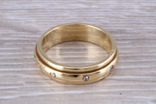 Load image into Gallery viewer, Diamond set Spinning Band in 18ct Yellow Gold