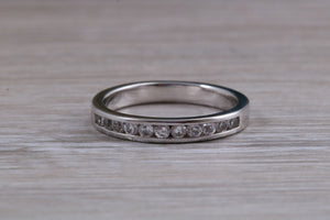 Round cut Diamonds Channel set Band