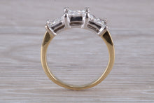 Load image into Gallery viewer, Half carat Square Princess cut Diamonds set 18ct Gold Ring