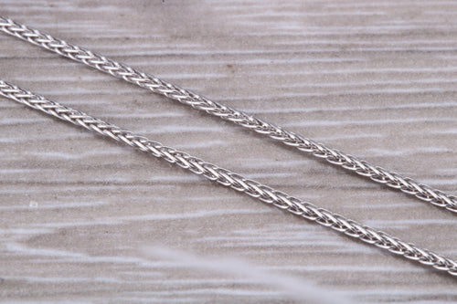 18 Inches Long White Gold Chain, Perfect for Pendants or as Standalone