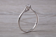 Load image into Gallery viewer, Simple and Dainty Diamond set White Gold Solitaire