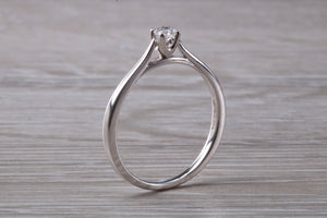 Simple and Dainty Diamond set White Gold Solitaire