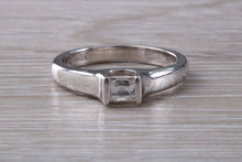 Load image into Gallery viewer, Chunky Diamond Solitaire set with this Stunning Princess cut Diamond