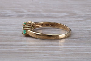 Emerald and Diamond set Yellow Gold Ring
