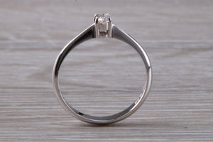 Dainty and Petite Oval cut Diamond set Solitaire