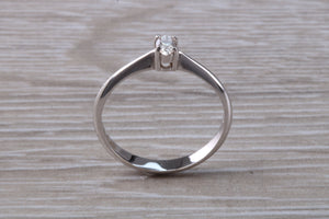 Dainty and Petite Oval cut Diamond set Solitaire