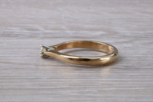 Load image into Gallery viewer, Dainty Diamond set Yellow Gold Solitaire