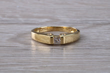 Load image into Gallery viewer, Princess and Round cut Diamond set 18ct Yellow Gold Ring