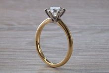 Load image into Gallery viewer, One Carat Certified Diamond set Gold and Platinum Solitaire