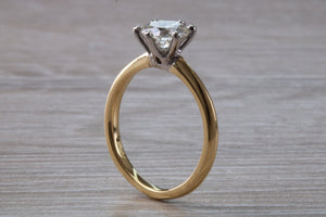 One Carat Certified Diamond set Gold and Platinum Solitaire