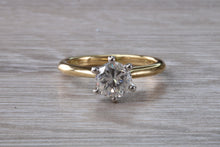 Load image into Gallery viewer, One Carat Certified Diamond set Gold and Platinum Solitaire