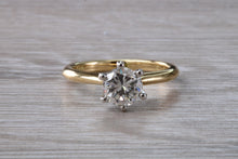 Load image into Gallery viewer, One Carat Certified Diamond set Gold and Platinum Solitaire