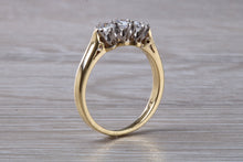 Load image into Gallery viewer, Traditional Half carat Diamond Trilogy set Two Tone Gold Ring