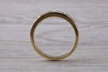 Load image into Gallery viewer, Round cut Diamond set 18ct Gold Band