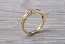 Load image into Gallery viewer, Round cut Diamond set 18ct Gold Band