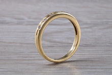 Load image into Gallery viewer, Round cut Diamond set 18ct Gold Band