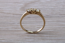Load image into Gallery viewer, Petite Diamond Trilogy set Yellow Gold Ring