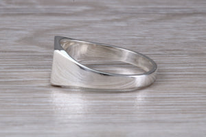 Unisex Signet Ring in Sterling Silver