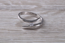 Load image into Gallery viewer, Crossover Diamond set 18ct White Gold Ring