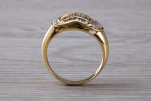 Load image into Gallery viewer, Beautiful 5 row Diamond set 18ct Yellow Gold Ring