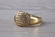 Load image into Gallery viewer, Beautiful 5 row Diamond set 18ct Yellow Gold Ring