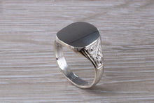 Load image into Gallery viewer, Family Crest Engraved Large Chunky Patterned Signet Ring