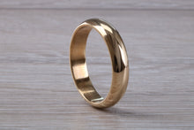 Load image into Gallery viewer, 5mm wide Traditional D Profile Wedding Band