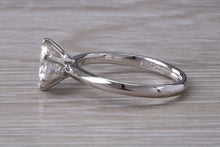 Load image into Gallery viewer, The Ultimate 1.25ct Hearts and Arrows Moissanite Diamond set Platinum Solitaire