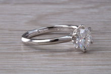 Load image into Gallery viewer, The Ultimate 1.25ct Hearts and Arrows Moissanite Diamond set Platinum Solitaire