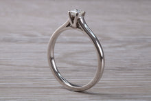 Load image into Gallery viewer, Simple and Minimalistic Princess cut Diamond set 18ct White Gold Solitaire