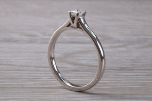 Simple and Minimalistic Princess cut Diamond set 18ct White Gold Solitaire