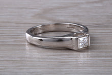 Load image into Gallery viewer, Chunky Diamond Solitaire set with this Stunning Princess cut Diamond