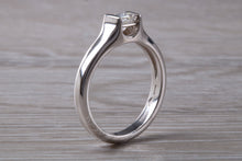 Load image into Gallery viewer, Chunky Diamond Solitaire set with this Stunning Princess cut Diamond