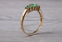 Load image into Gallery viewer, Emerald and Diamond set Yellow Gold Ring