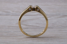 Load image into Gallery viewer, Princess and Round cut Diamond set 18ct Yellow Gold Ring