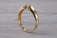 Load image into Gallery viewer, Princess and Round cut Diamond set 18ct Yellow Gold Ring