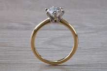 Load image into Gallery viewer, One Carat Certified Diamond set Gold and Platinum Solitaire