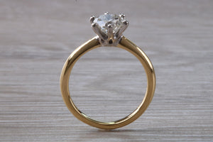 One Carat Certified Diamond set Gold and Platinum Solitaire